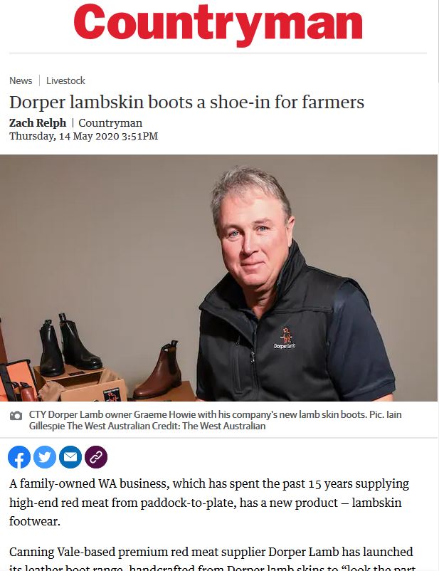 'Dorper lambskin boots a shoe-in for farmers'