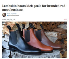 Lambskin boots kick goals for branded red meat business